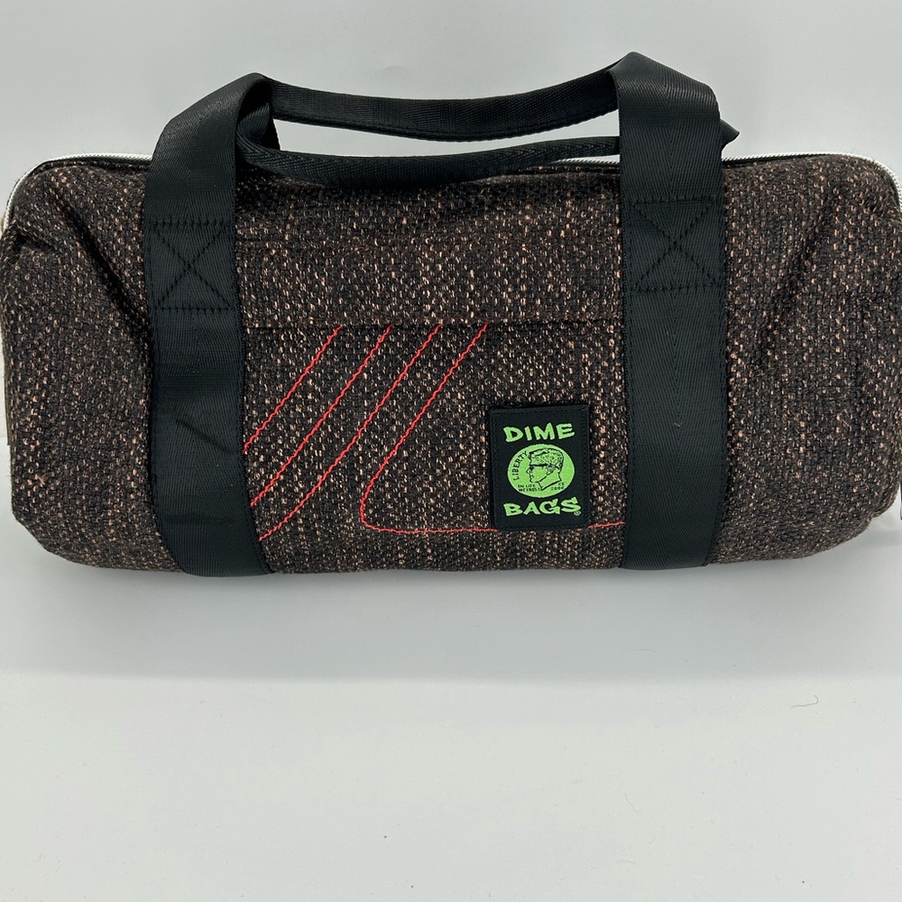 Dime Bags 15” Earth Brown Duffle Tube Hemp Blend Bag NEW with Tags
